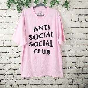 Anti Social Club Pink Tshirt Dress XXL